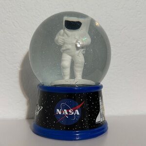 NASA Astronaut Snow Globe - Blue and White